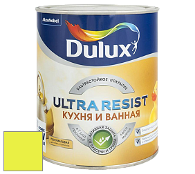 Краска DULUX LUXIUM ULTRA RESIST КУХНЯ И ВАННАЯ полуматовая ультрастойкая краска цвет RAL 1016 