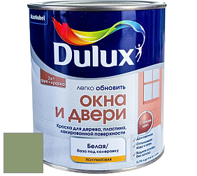 Краска DULUX LUXIUM ОКНА И ДВЕРИ полуматовая краска цвет 30GY 31/202 Garden Path
