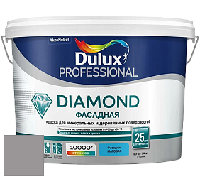 Краска DULUX LUXIUM DIAMOND ФАСАДНАЯ матовая краска цвет RAL 7036 