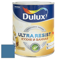 Краска DULUX LUXIUM ULTRA RESIST КУХНЯ И ВАННАЯ полуматовая ультрастойкая краска цвет NCS S 4040-R90B 