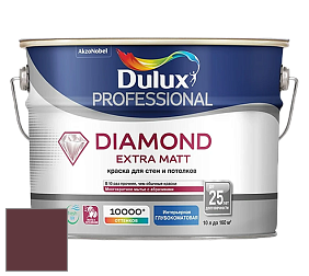 Краска DULUX LUXIUM DIAMOND EXTRA MATT глубокоматовая краска цвет 72RR 07/173 Plum Jam