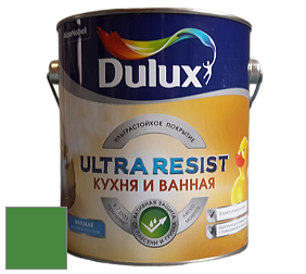Краска DULUX LUXIUM ULTRA RESIST КУХНЯ И ВАННАЯ матовая ультрастойкая краска цвет NCS S 2570-G20Y 