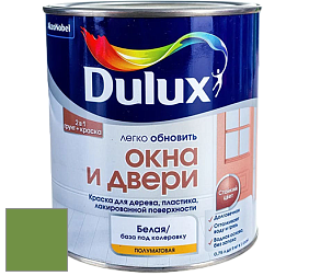 Краска DULUX LUXIUM ОКНА И ДВЕРИ полуматовая краска цвет 30GY 24/404 