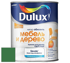 Краска DULUX LUXIUM МЕБЕЛЬ И ДЕРЕВО матовая краска цвет 90GY 13/375 Paradise green 2