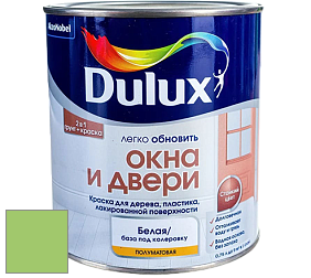 Краска DULUX LUXIUM ОКНА И ДВЕРИ полуматовая краска цвет 30GY 50/437 