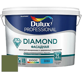 Краска DULUX LUXIUM DIAMOND ФАСАДНАЯ матовая краска цвет NCS S 5040-G40Y 