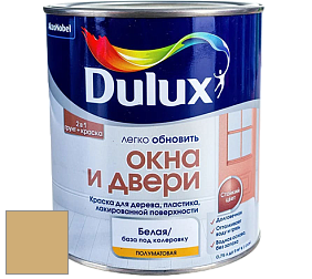 Краска DULUX LUXIUM ОКНА И ДВЕРИ полуматовая краска цвет 30YY 46/304 