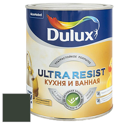Краска DULUX LUXIUM ULTRA RESIST КУХНЯ И ВАННАЯ полуматовая ультрастойкая краска цвет 50GY 06/077 Black Swan