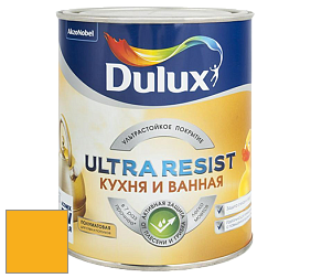 Краска DULUX LUXIUM ULTRA RESIST КУХНЯ И ВАННАЯ полуматовая ультрастойкая краска цвет 25YY 49/757 Golden Sun