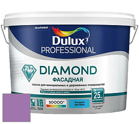 Краска DULUX LUXIUM DIAMOND ФАСАДНАЯ матовая краска цвет 66RB 26/328 Violet Verona 1