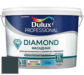 Краска DULUX LUXIUM DIAMOND ФАСАДНАЯ матовая краска цвет RAL 7026 