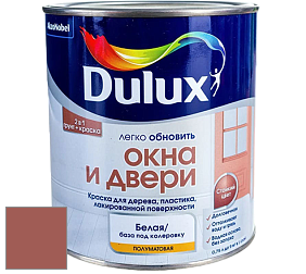 Краска DULUX LUXIUM ОКНА И ДВЕРИ полуматовая краска цвет 30YR 17/341 