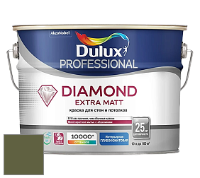 Краска DULUX LUXIUM DIAMOND EXTRA MATT глубокоматовая краска цвет NCS S 6030-G50Y 