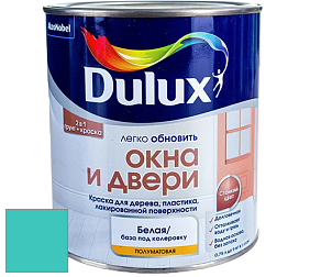 Краска DULUX LUXIUM ОКНА И ДВЕРИ полуматовая краска цвет NCS S 1050-B50G 