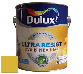 Краска DULUX LUXIUM ULTRA RESIST КУХНЯ И ВАННАЯ матовая ультрастойкая краска цвет 45YY 49/610 