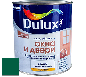 Краска DULUX LUXIUM ОКНА И ДВЕРИ полуматовая краска цвет 12GG 10/310 Swiss Pine