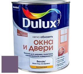 Краска DULUX LUXIUM ОКНА И ДВЕРИ полуматовая краска цвет NCS S 5030-R50B 