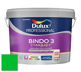 Краска DULUX LUXIUM BINDO 3 Стандарт глубокоматовая краска цвет RAL 6038 