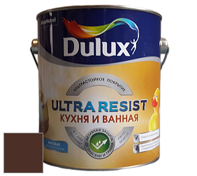 Краска DULUX LUXIUM ULTRA RESIST КУХНЯ И ВАННАЯ матовая ультрастойкая краска цвет RAL 8016 