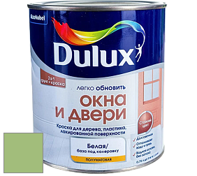 Краска DULUX LUXIUM ОКНА И ДВЕРИ полуматовая краска цвет 30GY 46/319 