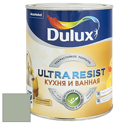 Краска DULUX LUXIUM ULTRA RESIST КУХНЯ И ВАННАЯ полуматовая ультрастойкая краска цвет NCS S 3010-G30Y 