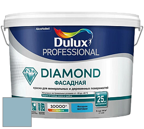 Краска DULUX LUXIUM DIAMOND ФАСАДНАЯ матовая краска цвет 70BG 44/129 Rococo Blue