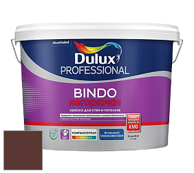 Краска DULUX LUXIUM BINDO НЕГОРЮЧАЯ 9л глубокоматовая краска цвет 13YR 07/157 Babbitt Brown