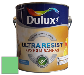 Краска DULUX LUXIUM ULTRA RESIST КУХНЯ И ВАННАЯ матовая ультрастойкая краска цвет NCS S 0560-G10Y 