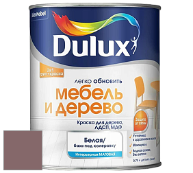 Краска DULUX LUXIUM МЕБЕЛЬ И ДЕРЕВО матовая краска цвет 82RR 18/114 Chocolate Groove