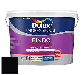 Краска DULUX LUXIUM BINDO НЕГОРЮЧАЯ 9л глубокоматовая краска цвет RAL 9005 