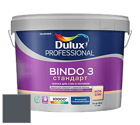 Краска DULUX LUXIUM BINDO 3 Стандарт глубокоматовая краска цвет RAL 7015 