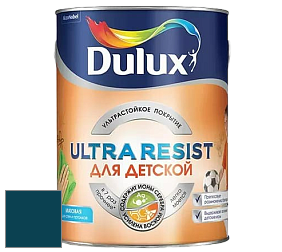 Краска DULUX LUXIUM ULTRA RESIST ДЛЯ ДЕТСКОЙ ультрастойкая матовая краска цвет RAL 5020 