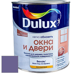 Краска DULUX LUXIUM ОКНА И ДВЕРИ полуматовая краска цвет NCS S 4040-R60B 