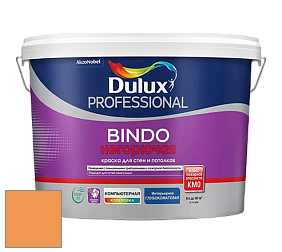 Краска DULUX LUXIUM BINDO НЕГОРЮЧАЯ 9л глубокоматовая краска цвет 83YR 44/540 Tangerine Fizz