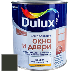 Краска DULUX LUXIUM ОКНА И ДВЕРИ полуматовая краска цвет RAL 6008 