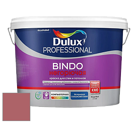 Краска DULUX LUXIUM BINDO НЕГОРЮЧАЯ 9л глубокоматовая краска цвет 90RR 20/296 Red Bluff