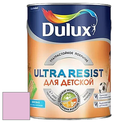 Краска DULUX LUXIUM ULTRA RESIST ДЛЯ ДЕТСКОЙ ультрастойкая матовая краска цвет 94RB 60/214 Pinky