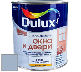 Краска DULUX LUXIUM ОКНА И ДВЕРИ полуматовая краска цвет 30BB 46/124 
