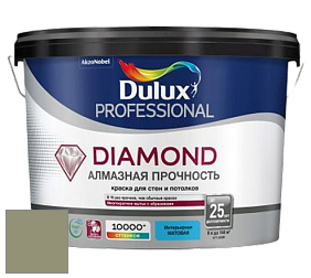 Краска DULUX LUXIUM DIAMOND MATT матовая краска цвет RAL 7034 