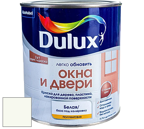 Краска DULUX LUXIUM ОКНА И ДВЕРИ полуматовая краска цвет RAL 9010 