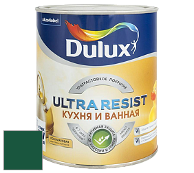 Краска DULUX LUXIUM ULTRA RESIST КУХНЯ И ВАННАЯ полуматовая ультрастойкая краска цвет 07GG 08/244 Forest Green