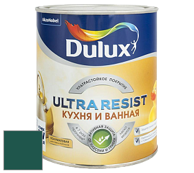 Краска DULUX LUXIUM ULTRA RESIST КУХНЯ И ВАННАЯ полуматовая ультрастойкая краска цвет 50GG 09/189 Emerald City