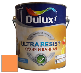 Краска DULUX LUXIUM ULTRA RESIST КУХНЯ И ВАННАЯ матовая ультрастойкая краска цвет NCS S 0570-Y40R 