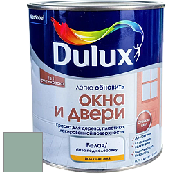 Краска DULUX LUXIUM ОКНА И ДВЕРИ полуматовая краска цвет 17GG 40/107 Dusky Eucalyptus
