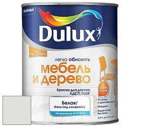 Краска DULUX LUXIUM МЕБЕЛЬ И ДЕРЕВО матовая краска цвет 30GY 76/017 N.B.C. White