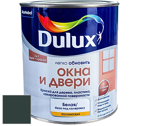 Краска DULUX LUXIUM ОКНА И ДВЕРИ полуматовая краска цвет RAL 6012 