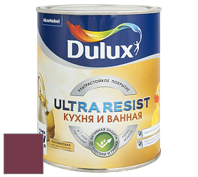 Краска DULUX LUXIUM ULTRA RESIST КУХНЯ И ВАННАЯ полуматовая ультрастойкая краска цвет 76RR 08/316 Garnet symphony 2