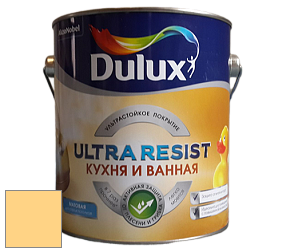 Краска DULUX LUXIUM ULTRA RESIST КУХНЯ И ВАННАЯ матовая ультрастойкая краска цвет NCS S 0540-Y10R 