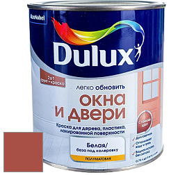 Краска DULUX LUXIUM ОКНА И ДВЕРИ полуматовая краска цвет NCS S 3060-Y80R 
