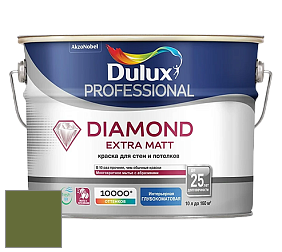 Краска DULUX LUXIUM DIAMOND EXTRA MATT глубокоматовая краска цвет NCS S 4550-G40Y 